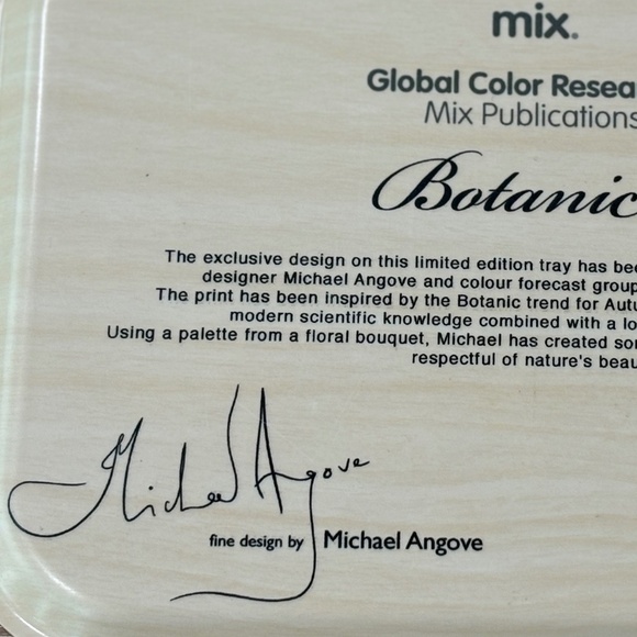 MIX Michael Angove 'Botanic' Design Birch Tray, Limited Edition - Picture 5 of 8